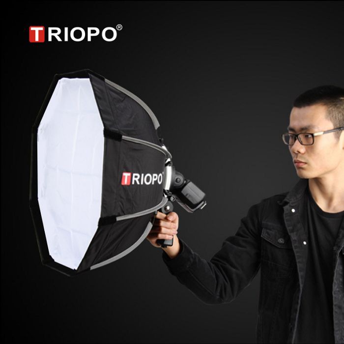 Softbox bát giác Triopo KS55, KS65, KS90 cho đèn flash speedlite