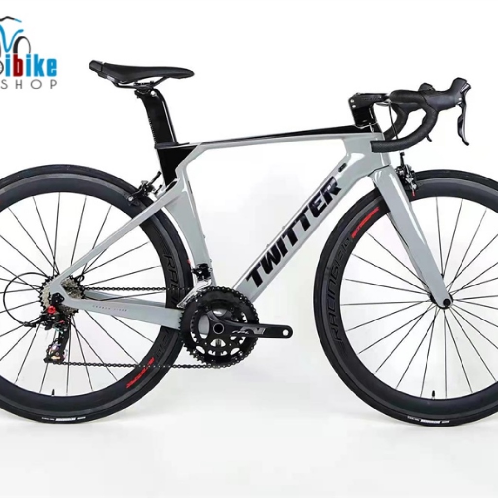 Xe đạp thể thao tay cong Twitter R5 Shimano Claris R2000 2022 Xi măng