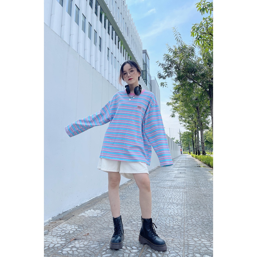 Áo nỉ nam nữ kẻ ngang MINION CLOTHING oversize Unisex form rộng sweater Ulzzang Streetwear Hàn Quốc chất da cá A3037 | BigBuy360 - bigbuy360.vn
