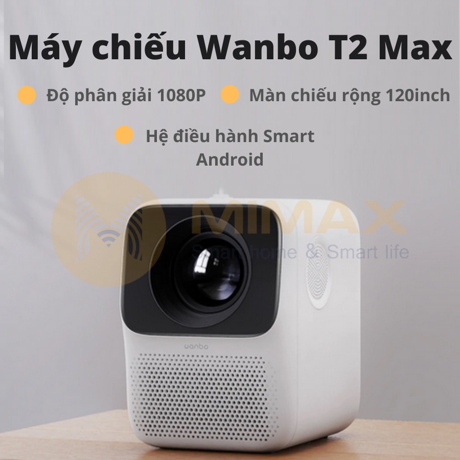 [Hỏa Tốc - HCM] Máy Chiếu Xiaomi Youpin Wanbo T2 MAX 1080P 150ANSI LCD 40-120inch | Hỗ Trợ Tiếng Việt | LSB Store