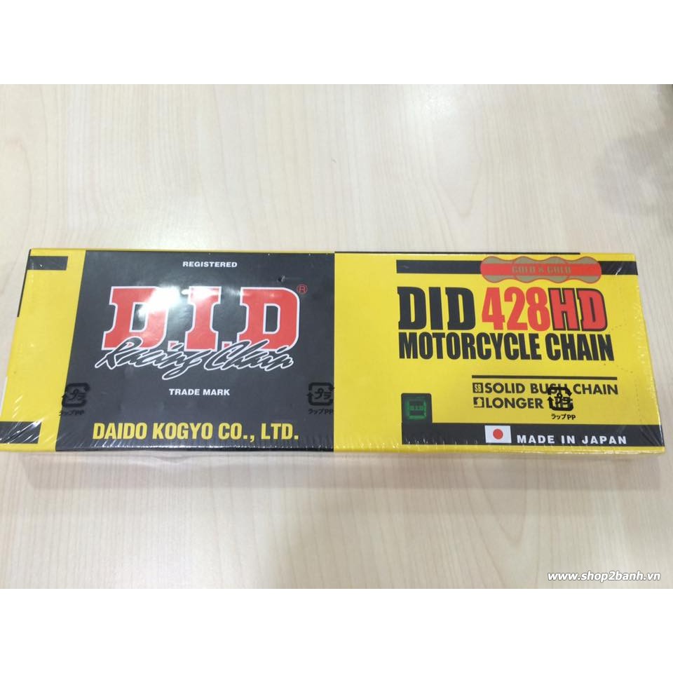 Sên vàng DID chính hãng 9ly 124 mắc,  10ly 130 mắc, 10ly 122 mắc