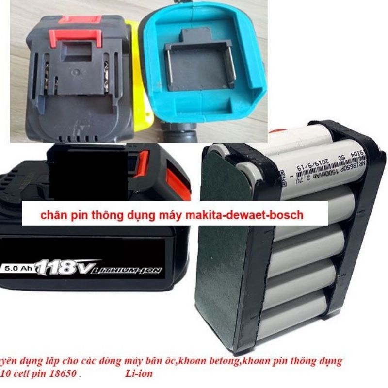 pin đóng lishen 10 cell 15cell 18v 21v xả cao sử dụng cho máy bu lông máy mài Makita chính hãng và makita trung quốc