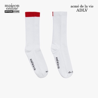 ADLV - Vớ cổ cao phối viền Front Logo ADLV-20FW-ACSCFL-RED