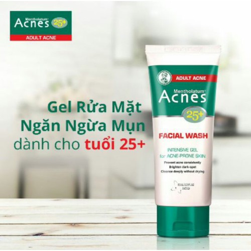 Gel Rửa Mặt Ngăn Ngừa Mụn Acnes 25+ Facial Wash 25g