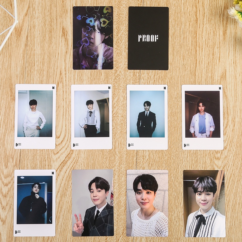 Set 9 Tấm Ảnh Thẻ In Hình Các Thành Viên Nhóm Nhạc BTS