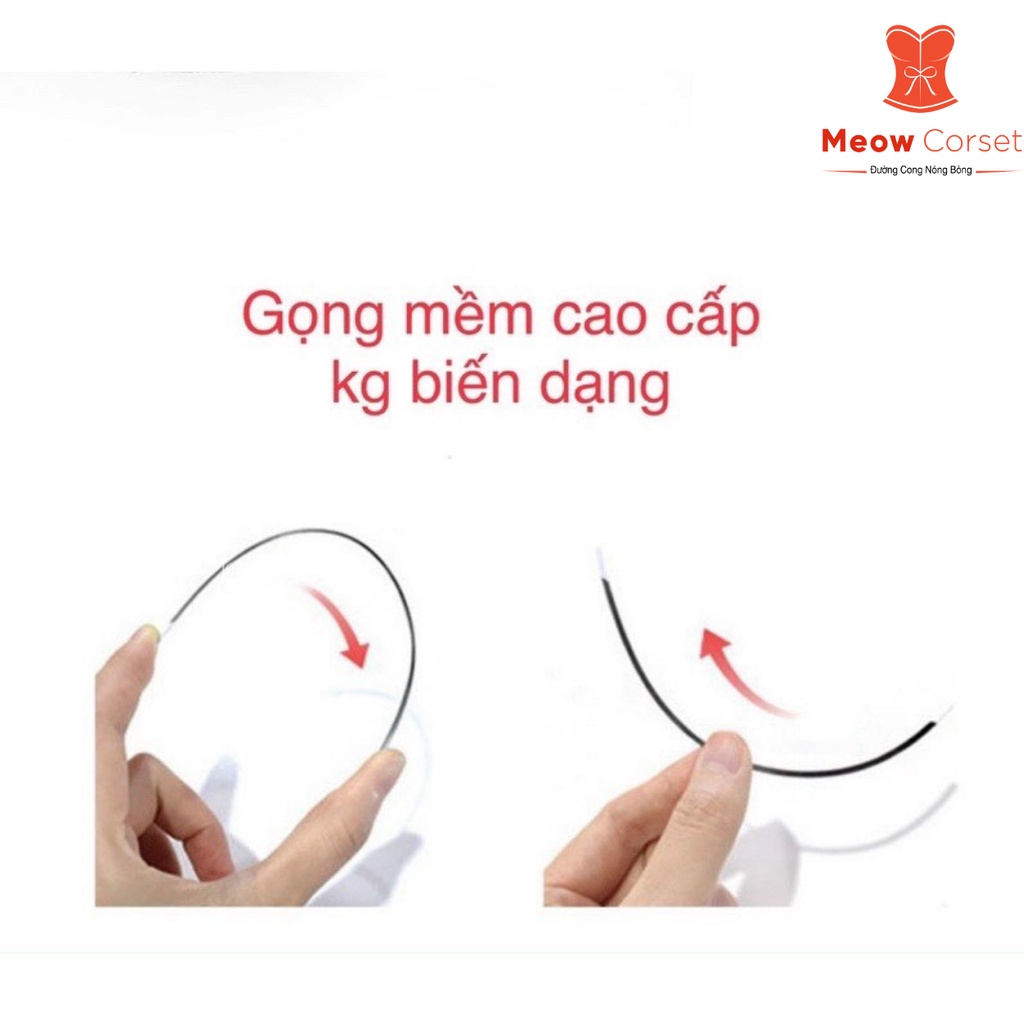 Áo bra bralette corset ren lụa có gọng sexy sang chảnh nhiều nấc cài điều chỉnh size [MEOW Corset]