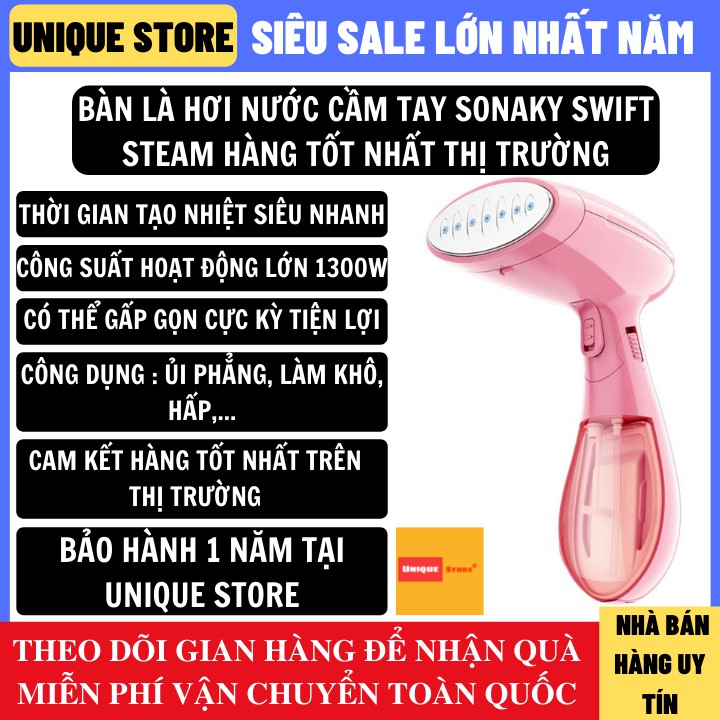 Bàn là hơi nước cầm tay Sonaky SWIFT STEAM gấp gọn - Bảo Hành 12 Tháng