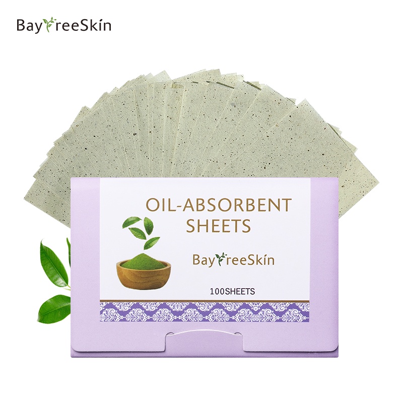 ⭐Bộ 100 Tờ Giấy Thấm Dầu Bayfree Vệ Sinh Dầu Nhờn Thừa Trên Da Mặt