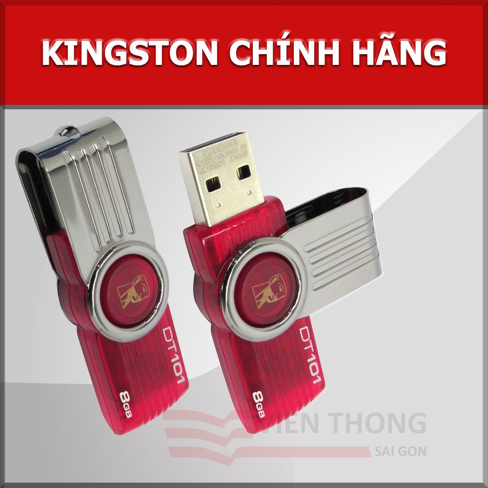 USB 8GB Kingston DT101 G2 (Đỏ) - Hãng phân phối chính thức