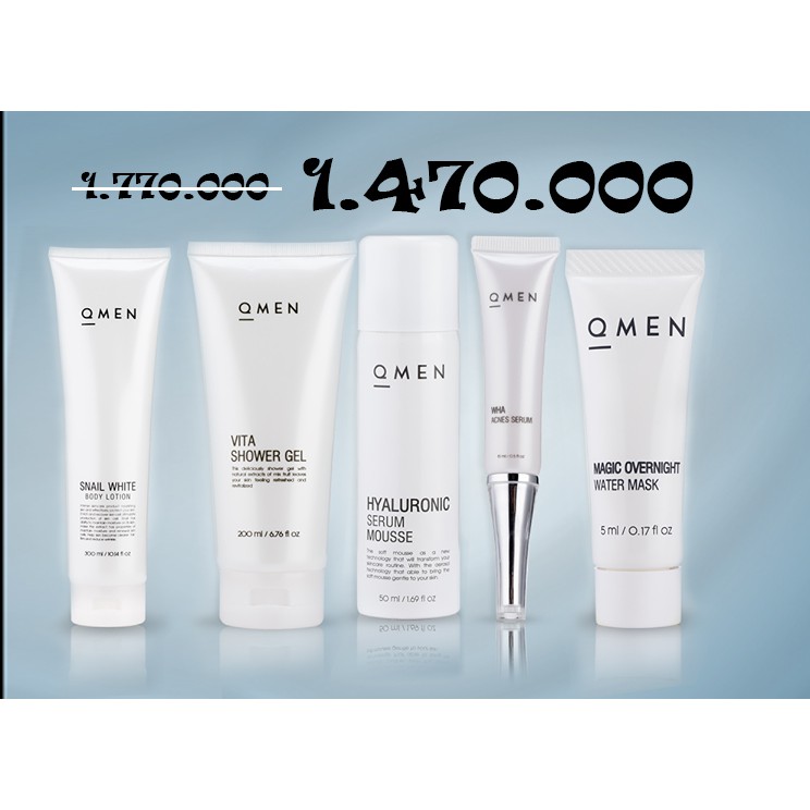 QMEN - Combo 5 sản phẩm chăm sóc da nam