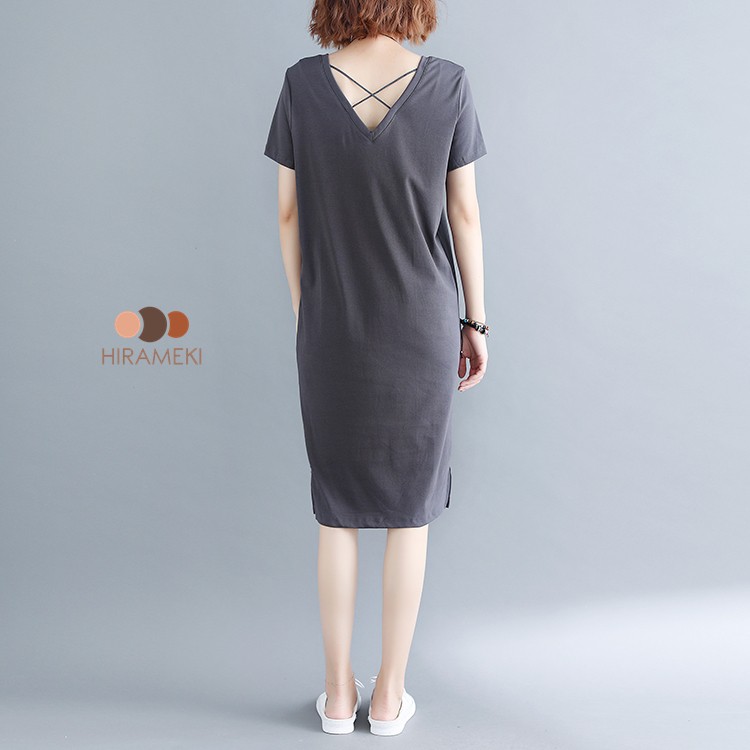[BIGSIZE] ĐẦM THUN DÂY CHÉO LƯNG BIGSIZE ĐẾN 65-95KG - A20 | BigBuy360 - bigbuy360.vn