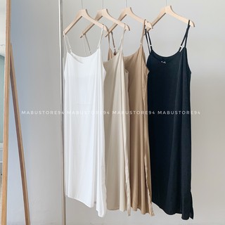 Váy 2 dây xuông xẻ tà