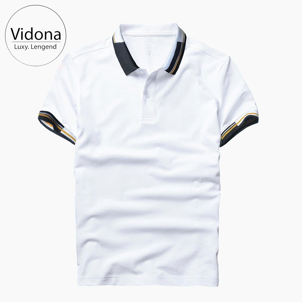 ÁO THỂ THAO NAM, CHẤT LIỆU COTTON CÁ SẤU - VIỀN CỔ ÁO LỆCH | BigBuy360 - bigbuy360.vn