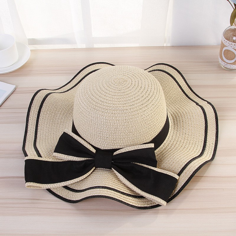 [Hot Summer] Mũ Đi Biển, Nón Cói Xinh 5 Màu Vành Rộng, Phối Nơ Cực Xinh Hè 2021