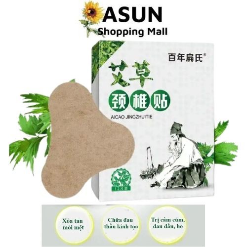 Lẻ 1 Miếng Dán Ngải Cứu Vai Gáy Giảm Đau Cổ, Đau Vai Gáy, Chấn Thương