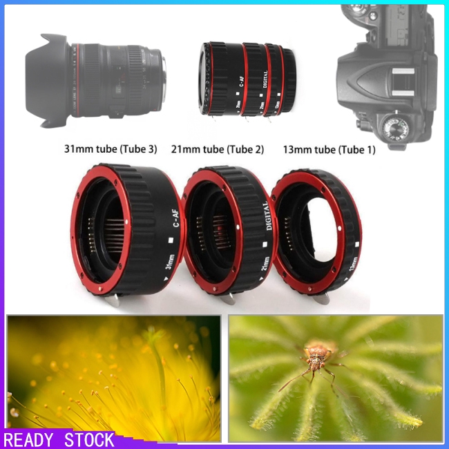 PG【COD】Metal Mount Lens Adapter Auto Focus AF Macro Extension Tube Ring for Canon EOS EF-S Lens 750D 80D