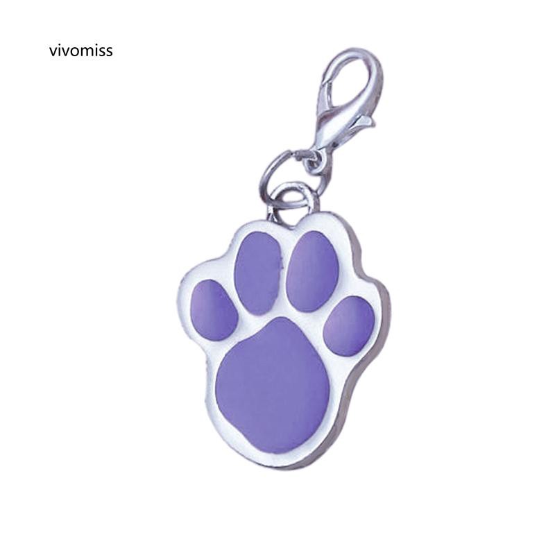 Phụ kiện kim loại hình chân chó dùng đeo cổ thú cưng