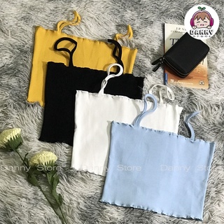 Áo hai dây Croptop, Áo Crotop hai dây cuốn biên phong cách Hàn Quốc
