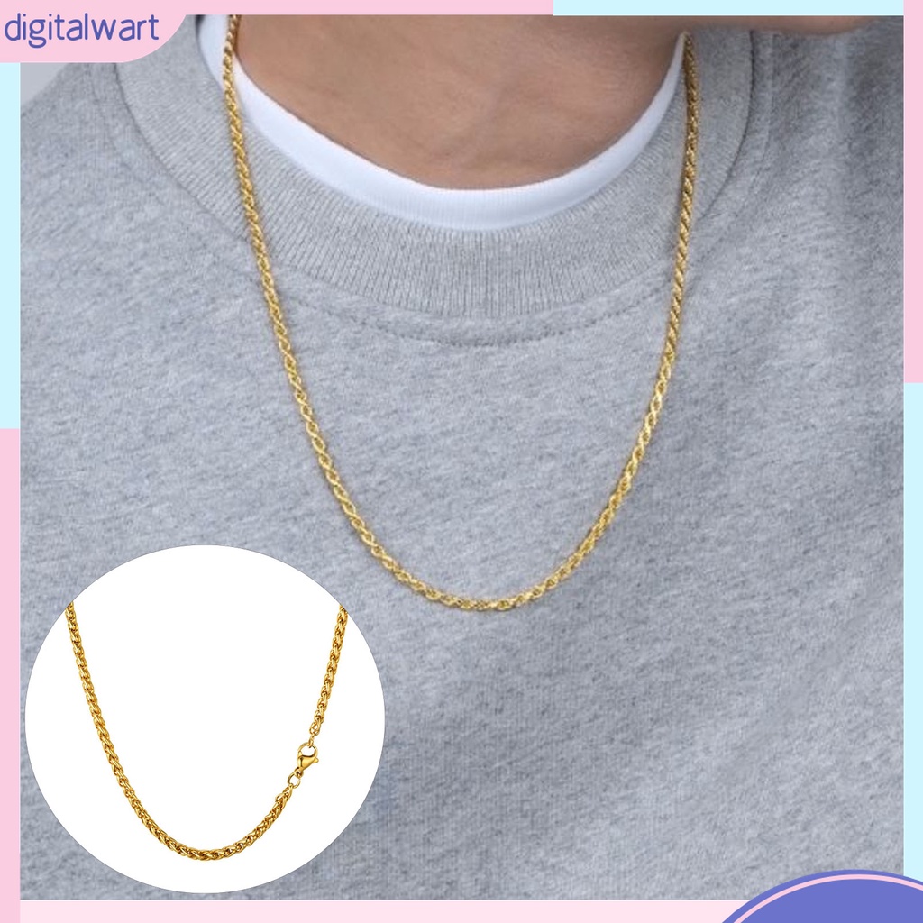 Vòng cổ Kỹ Thuật Số 60cm Màu Sắc Vàng Kim Unisex Dễ Phối Đồ