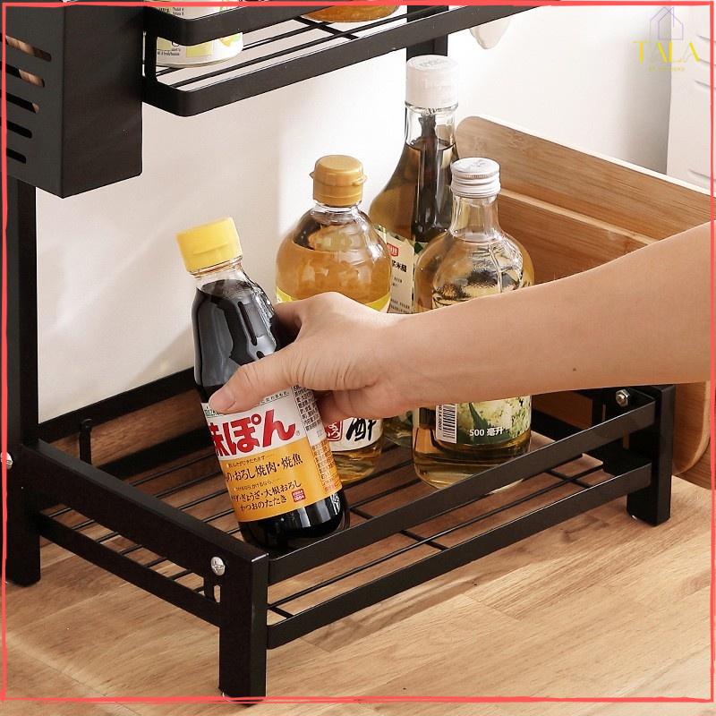 Kệ Gia Vị Đa Năng Nhà Bếp - Kệ Để Đồ Nhà Bếp Đựng Gia Vị 2 Tầng, 3 Tầng Thông Minh, Tiết Kiệm Diện Tích