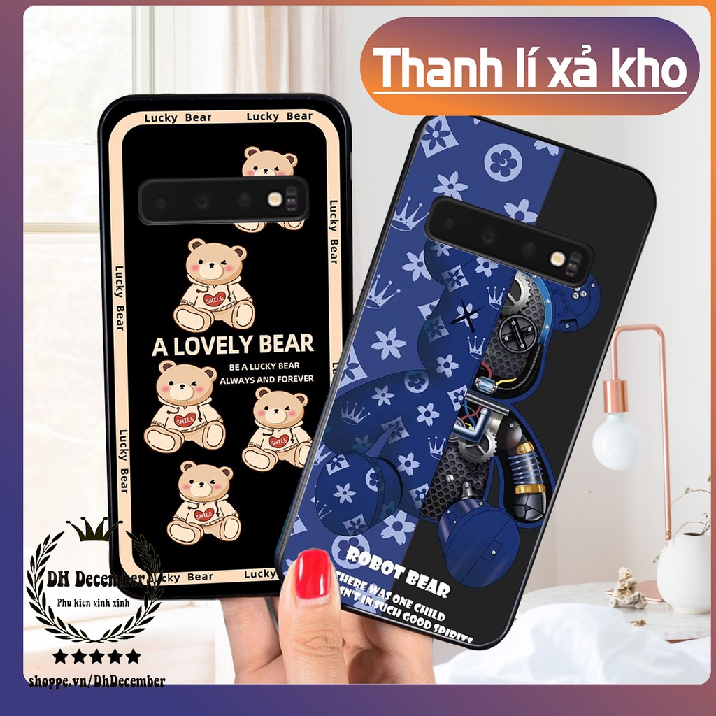 Ốp lưng Samsung S10 / S10 PLUS / S10 5G in hình 3D lucky, gấu  xinh xắn - KHÔNG NÊN BỎ LỠ