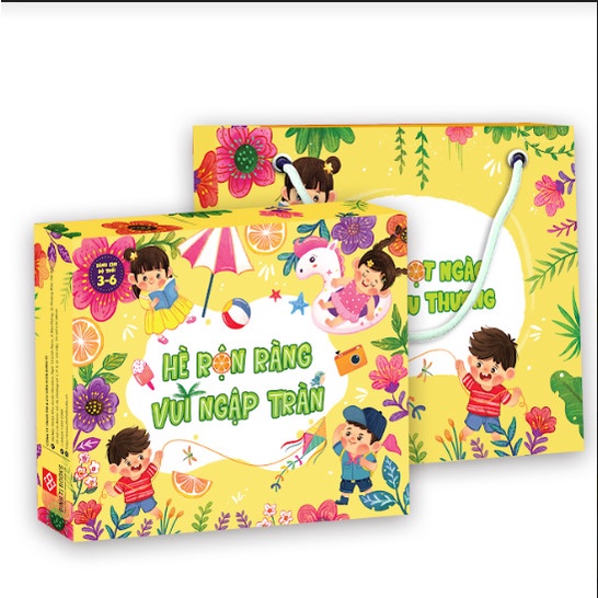 Sách - Hộp quà 1-6 cho bé 3 đến 6 tuổi - hè rộn ràng, vui ngập tràn - Đinh Tị