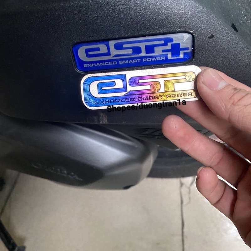 Tem Titan Logo ESP Dán Nắp Pô E