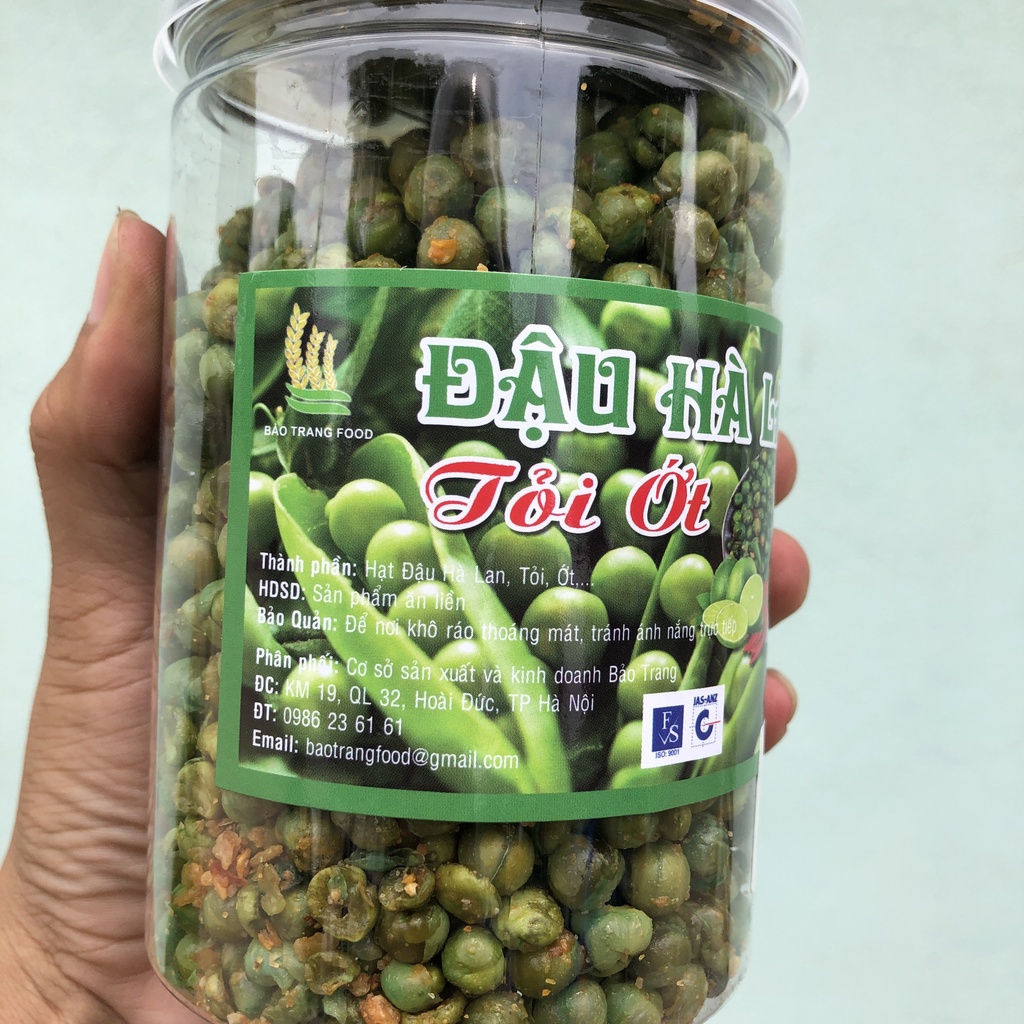 Đậu Hà Lan wasabi 280g, đậu hà lan rang muối sấy giòn thơm ngon ĐỒ ĂN VẶT IMINT FOOD - BTDAU280G