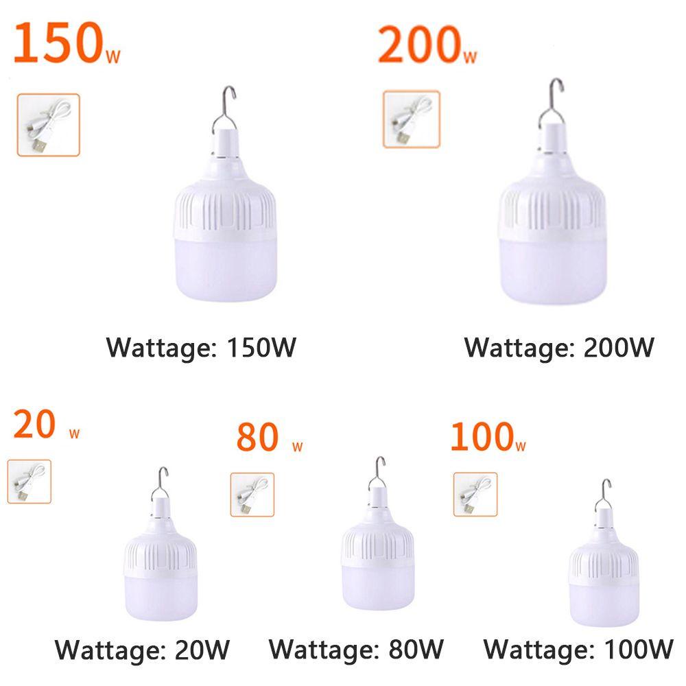 Đèn LED Bóng Khẩn Cấp Sạc Cổng USB Thiết Kế Nhỏ Gọn Tiện Dụng Cho Cắm Trại Ngoài Trời