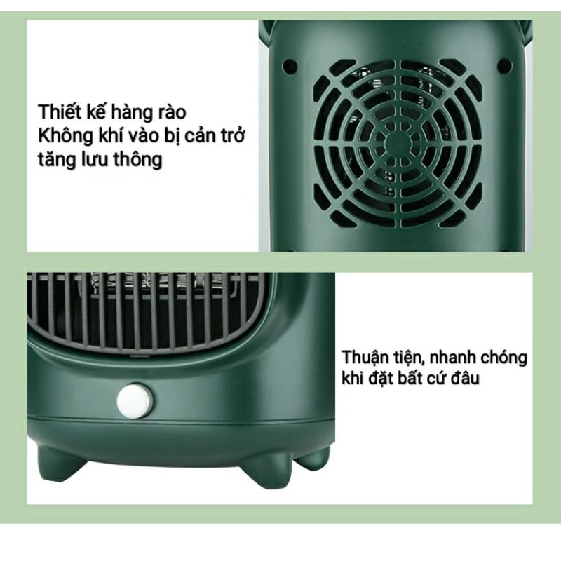 Quạt Sưởi Gốm Mini Công Nghệ Ceramic-Công Suất 500W