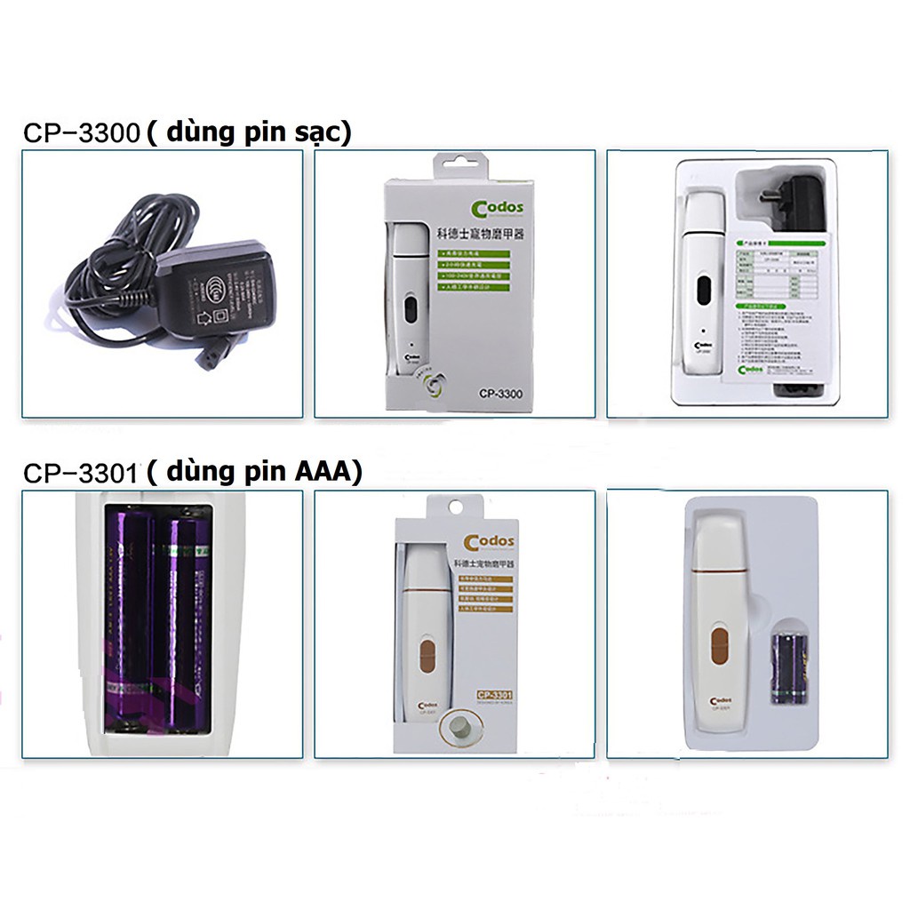 (BH 6 tháng) Máy mài móng chó mèo spa (3 loại) codos CP- 3301 CP- 5200 CP3300 mài móng thú cưng