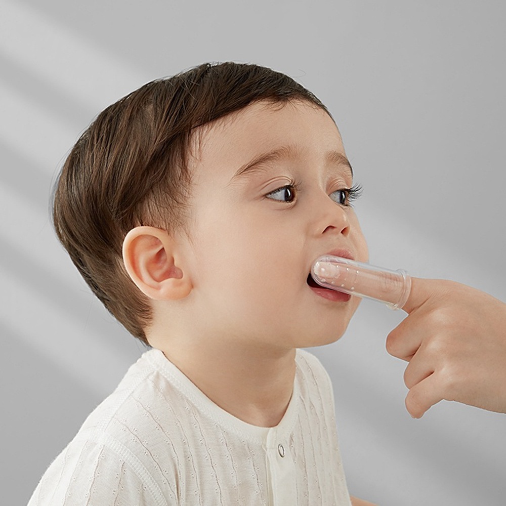 Infant Baby Teether Cleaning Silicone Finger Toothbrush Newborn Baby Oral Care