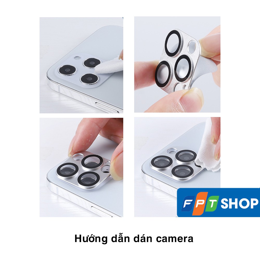 Khung nhôm bảo vệ camera Iphone 12 kèm kính cường lực, chống trầy xước, va đập, nhiều màu – Dán camera Iphone 12