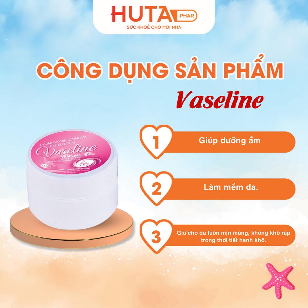 Sáp dưỡng môi hồng xinh - Vaseline 15g- HUTA, cho đôi môi luôn căng mọng tràn sức sống