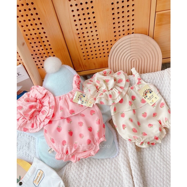 Sét body hai dây kèm mũ cho bé từ 5-13kg