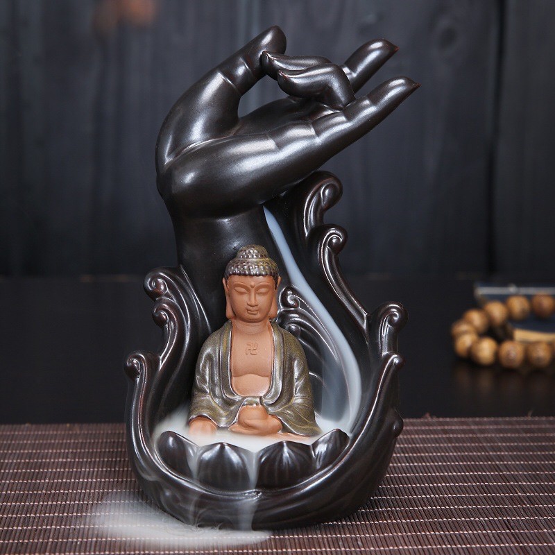 (Full sen và tràng hạt) Thác khói Phật Thủ Như Lai (tặng kèm 5 nụ) | BigBuy360 - bigbuy360.vn