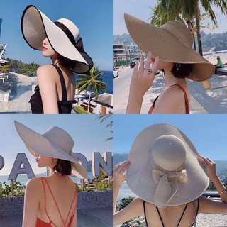 Mũ cói rộng vành che nắng thời trang đi biển mùa hè cho nữ