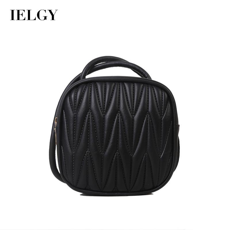 IELGY Túi Đeo Chéo Hình Vuông Nhỏ Có Khóa Kéo Đơn Giản Dành Cho Nữ