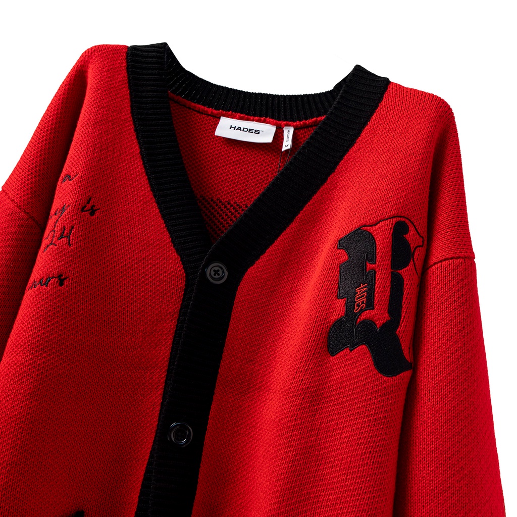 Áo Khoác Len Tay Dài RED VELVET Cardigan - HADES Brand Chính Hãng