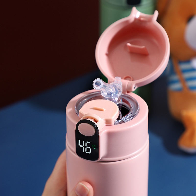 Bình nước giữ nhiệt bằng thép không gỉ 316 màn hình hiển thị nhiệt độ thông minh cho nữ