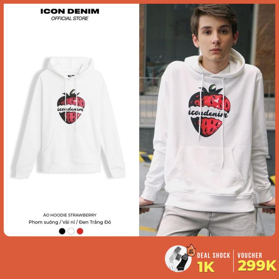 Áo Hoodie Nỉ ICON DENIM Strawberry