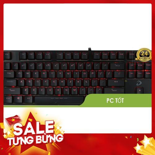 Bàn phím cơ Gaming DAREU DK87/EK87 - Black (RED Led, Brown,Blue, Red switch) - Hàng nhập khẩu