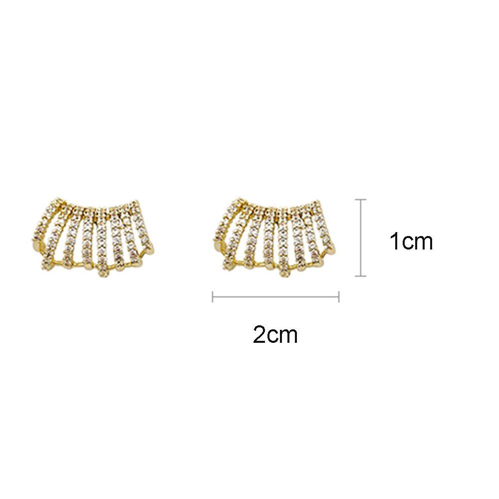 QQMALL Bông Tai Hình Chữ C Bằng Hợp Kim Phong Cách Vintage Thời Trang Dành Cho Nữ