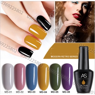 Set 6 chai Sơn gel AS 6 màu mã MD