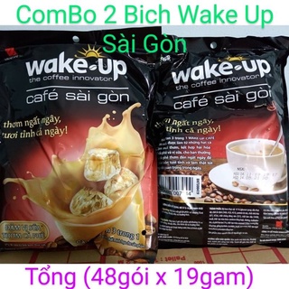 Combo 2 bịch cà phê wake up sài gòn thơm ngon date mới