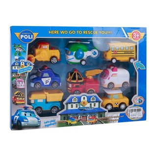 Bộ đồ chơi xe ô tô Robocar Poli (8 chiếc)