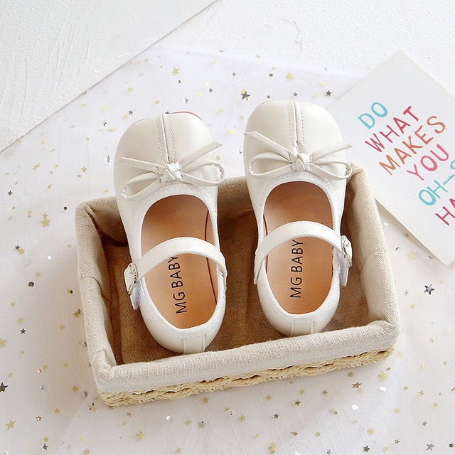 Giày Búp Bê cho bé gái hãng MG BABY - Giày da PU phong cách Hàn Quốc dành cho bé gái