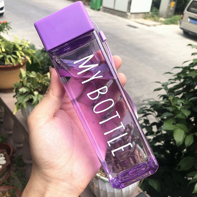 PVN26146 Bình nước nhựa vuông MY BOTTLE dễ thương T2