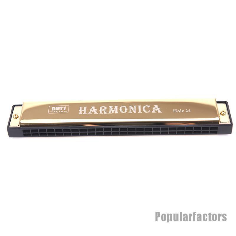 Kèn harmonica tremolo 24 lỗ 2 màu tự chọn