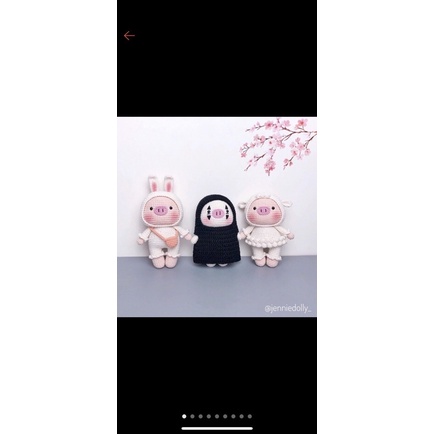 Móc khoá vô diện bằng len handmade